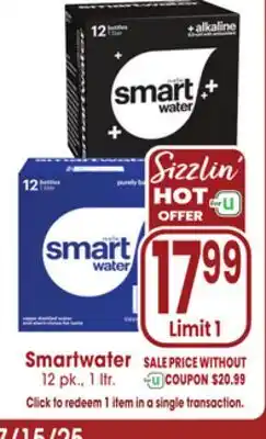 Jewel-Osco Smartwater offer