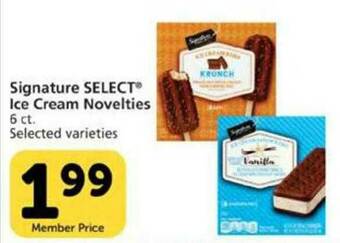 Vons Signature Select Ice Cream Novelties offer