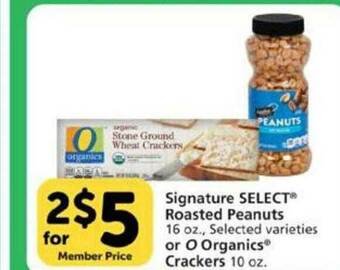 Vons Signature Select Roasted Peanuts offer