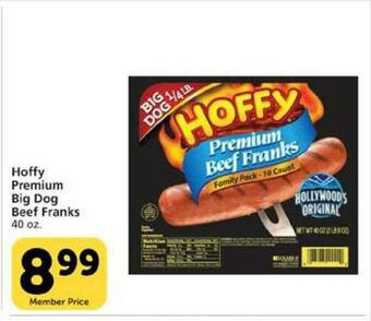 Vons Hoffy Premium Big Dog Beef Franks offer