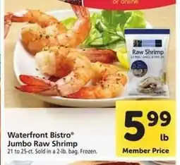 Safeway waterfront BISTRO Jumbo Raw Shrimp offer