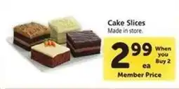 Safeway Cake Slices offer