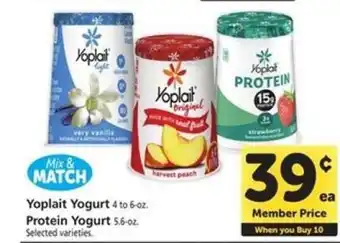 Safeway Yoplait Yogurt offer