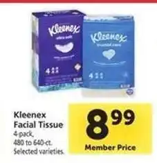 Safeway Kleenex Facial Tissue offer