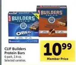 Safeway Clif Builders Protein Bars offer