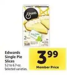 Safeway Edwards Single Pie Slices offer