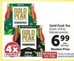 Safeway Gold Peak Tea offer