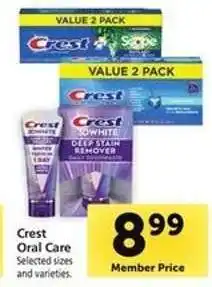 Safeway Crest Oral Care offer