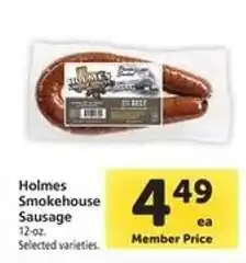 Safeway Holmes Smokehouse Sausage offer
