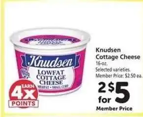 Safeway Knudsen Cottage Cheese offer