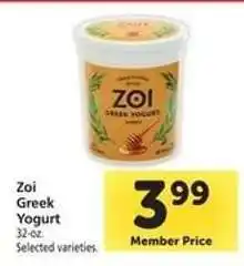 Safeway Zoi Greek Yogurt offer