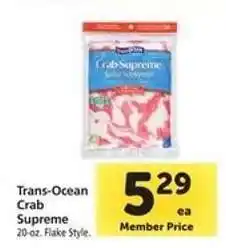 Safeway Trans Ocean Crab Supreme offer