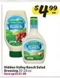 Winn Dixie Hidden Valley Ranch Salad Dressing offer
