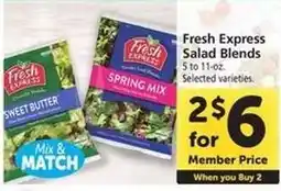 Safeway Fresh Express Salad Blends offer