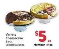 Safeway Variety Cheesecake offer