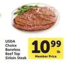 Safeway USDA Choice Boneless Beef Top Sirloin Steak offer