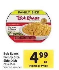 Safeway Bob Evans Family Size Side Dish offer