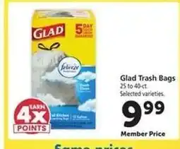 Safeway Glad Trash Bags offer