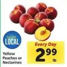 Safeway Yellow Peaches or Nectarines offer
