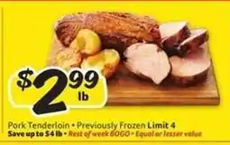 Winn Dixie Pork Tenderloin offer