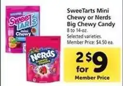 Safeway SweeTarts Mini Chewy or Nerds Big Chewy Candy offer