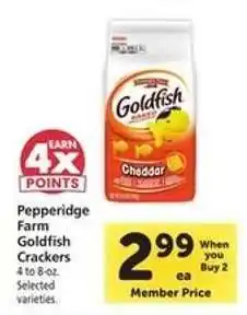 Safeway Pepperidge Farm Goldfish Crackers offer