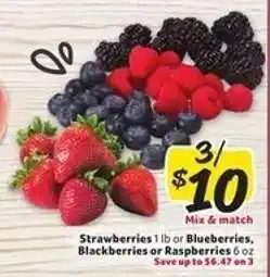 Winn Dixie Strawberries, Blueberries, Blackberries, Raspberries offer
