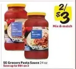 Winn Dixie SE Grocers Pasta Sauce offer