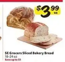 Winn Dixie SE Grocers Sliced Bakery Bread offer