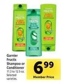 Safeway Garnier Fructis Shampoo or Conditioner offer