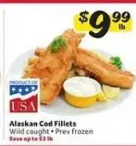 Winn Dixie Alaskan Cod Fillets offer