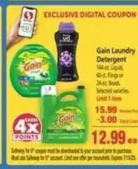 Safeway Gain Laundry Detergent offer