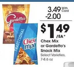 Kroger Chex Mix or Gardetto's Snack Mix offer
