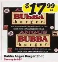 Winn Dixie Bubba Angus Burger offer