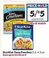 Winn Dixie StarKist Tuna Pouches offer