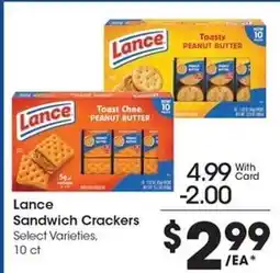 Kroger Lance Sandwich Crackers offer