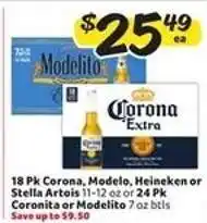 Winn Dixie Corona, Modelo, Heineken or Stella Artois offer