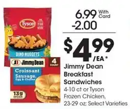 Kroger Jimmy Dean Breakfast Sandwiches offer