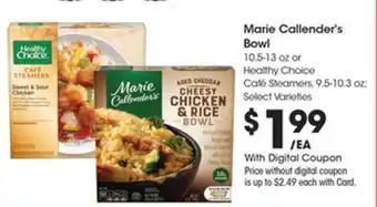 Kroger Marie Callender's Bowl offer