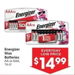 Kroger Energizer Max Batteries offer