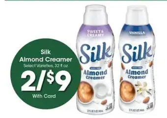 Kroger Silk Almond Creamer offer