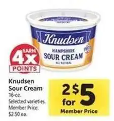 Safeway Knudsen Sour Cream offer