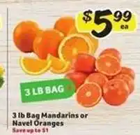 Winn Dixie 3 lb Bag Mandarins or Navel Oranges offer