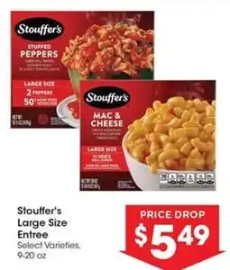 Kroger Stouffer's Large Size Entrée offer