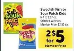 Safeway Swedish Fish or Sour Patch Kids offer