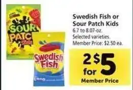 Safeway Swedish Fish or Sour Patch Kids offer