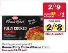Winn Dixie Hormel Fully Cooked Bacon offer
