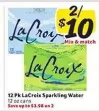 Winn Dixie LaCroix Sparkling Water offer