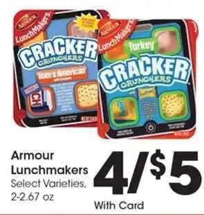 Kroger Armour LunchMakers offer