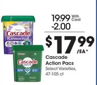 Kroger Cascade Action Pacs offer